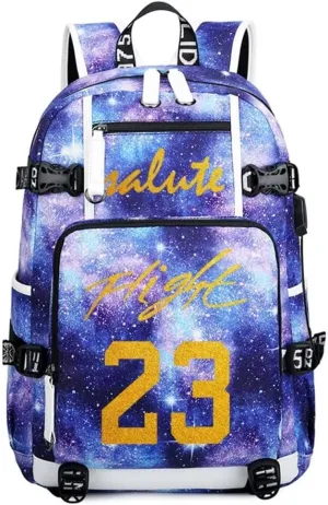 Basketball Player 23 Multifunction Backpack Travel Daypacks Fans Laptop Bag For Men Wome