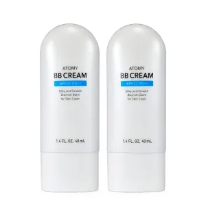 BB Cream with Skin Hydration - lightness, Moisturizing, Natural Finish, 40mlx2packs