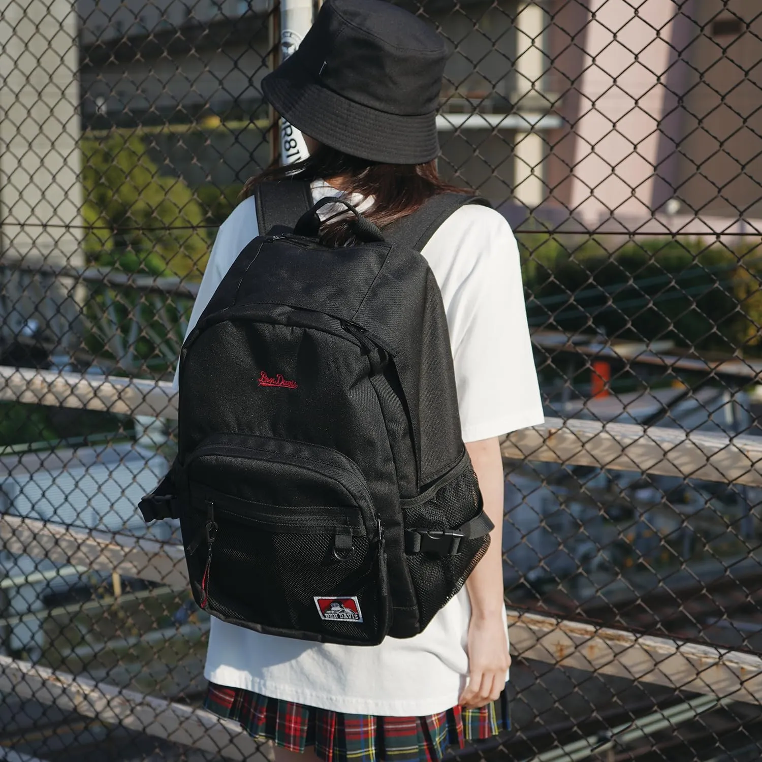 BEN DAVIS(ベンディビス) Casual Bag, BK/WH, X-Large