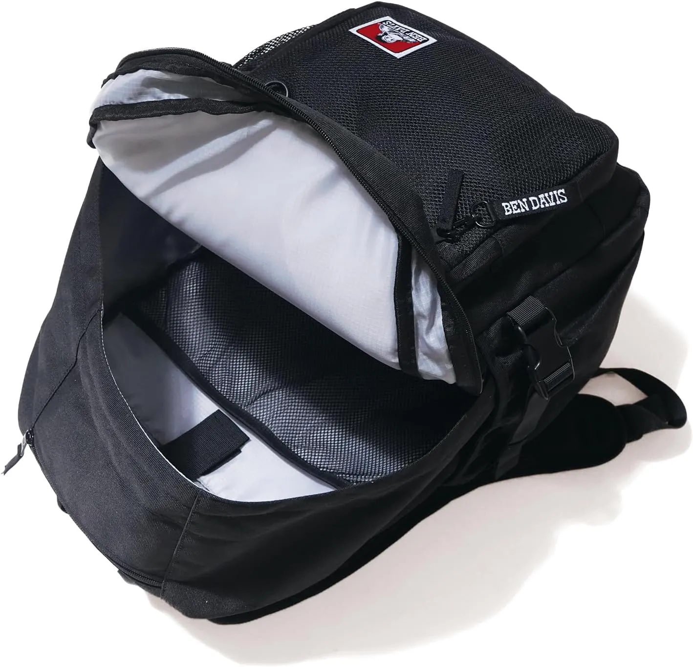 BEN DAVIS(ベンディビス) Casual Bag, BK/WH, X-Large