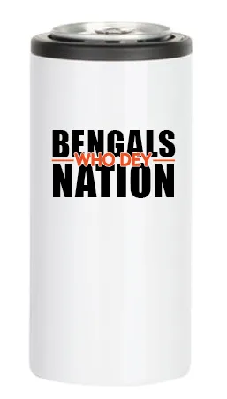 Bengals Insulated Skinny Can Cooler