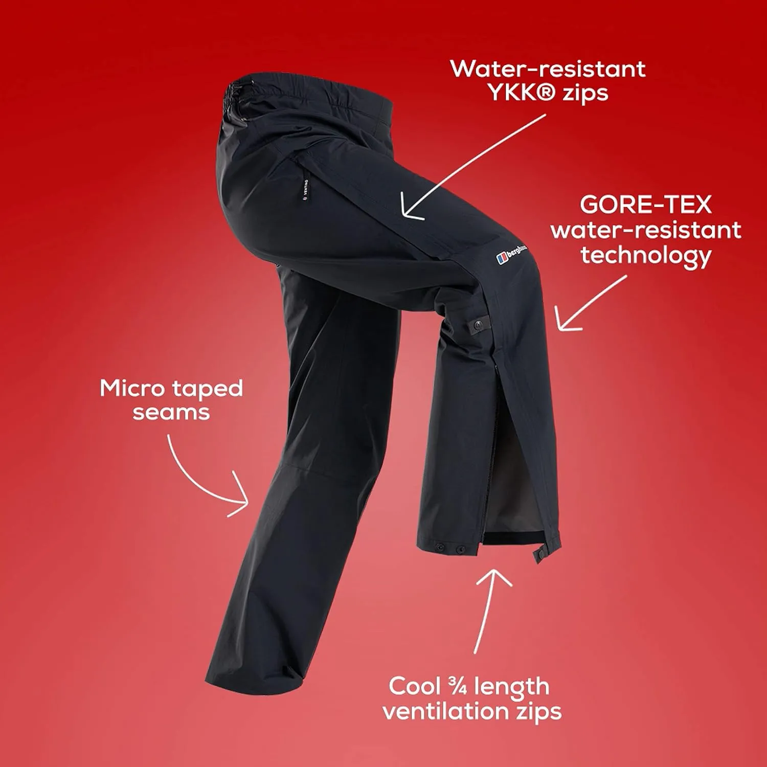 Berghaus Men's Paclite Gore-Tex Waterproof Pants