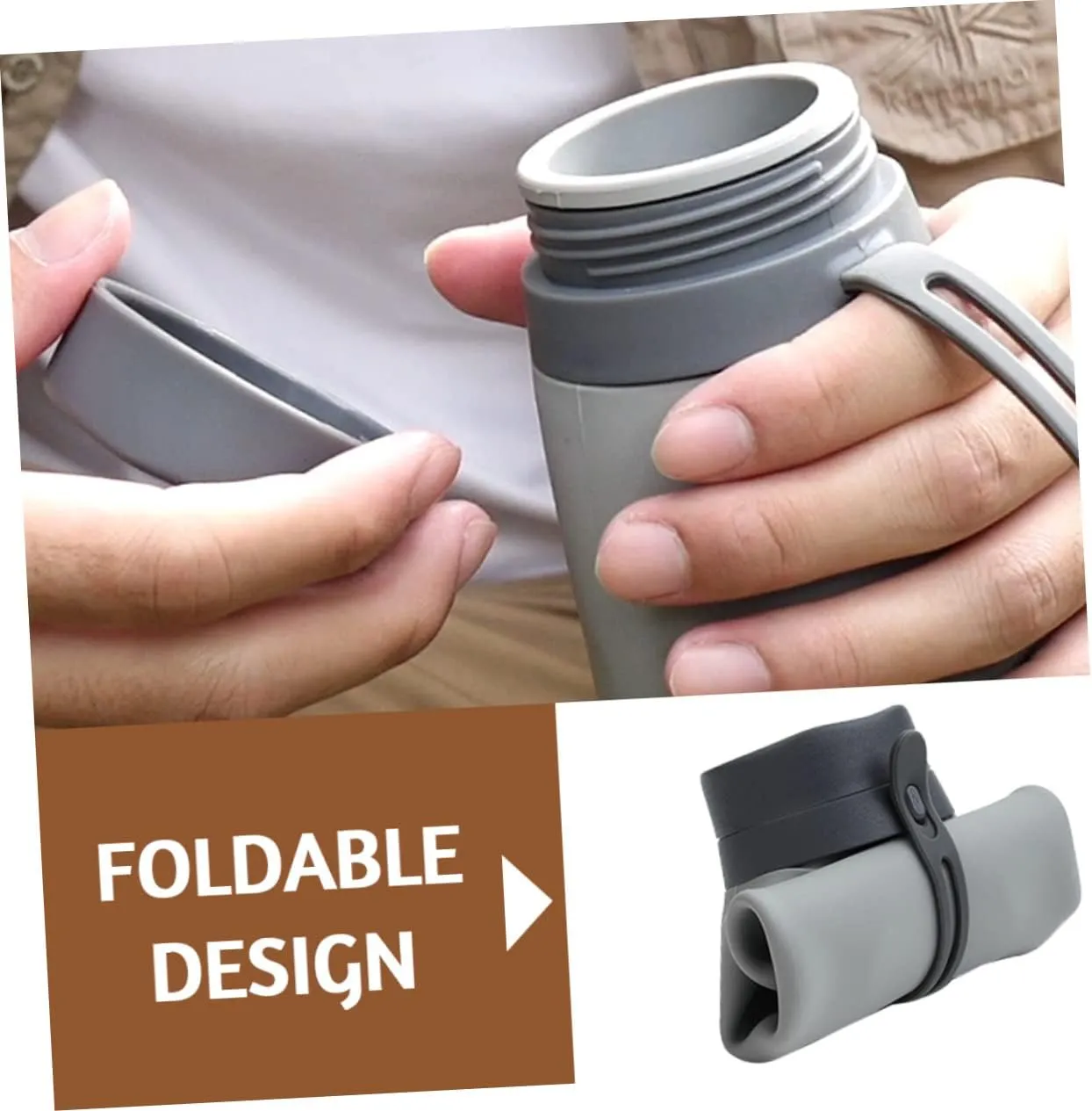 BESPORTBLE 2pcs Collapsible Water Jugs Silicone Sports Bottles Foldable Water Bottles for -clean