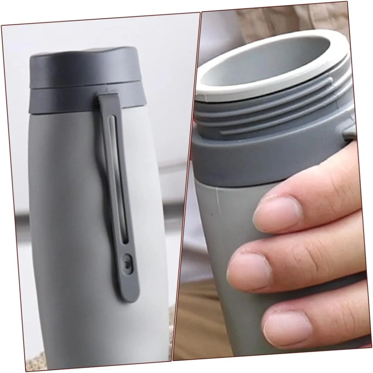 BESPORTBLE 2pcs Collapsible Water Jugs Silicone Sports Bottles Foldable Water Bottles for -clean