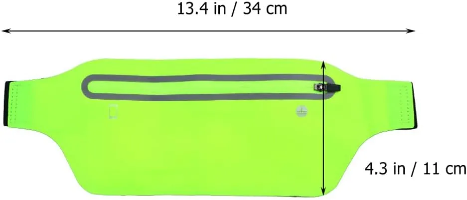 BESPORTBLE 3pcs Running Hydration Waist Pack Reflective Vest Belt for Walking Hiking Biking