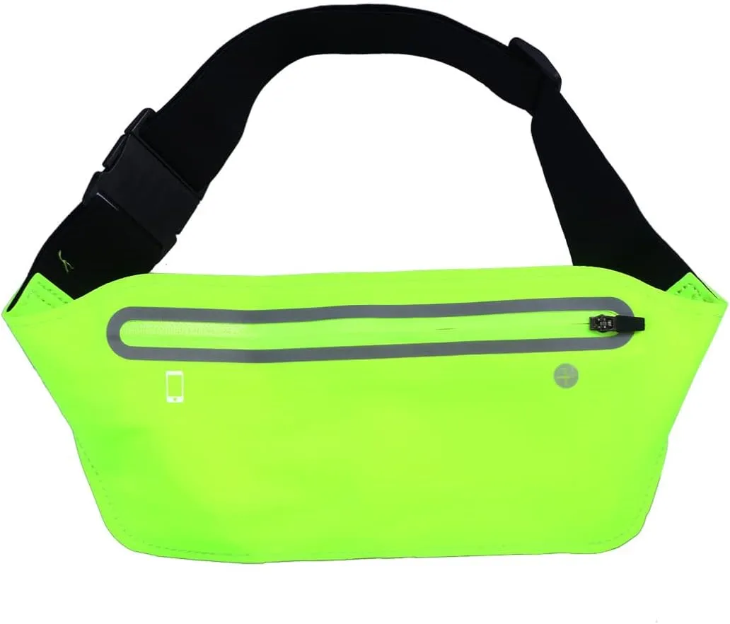 BESPORTBLE 3pcs Running Hydration Waist Pack Reflective Vest Belt for Walking Hiking Biking
