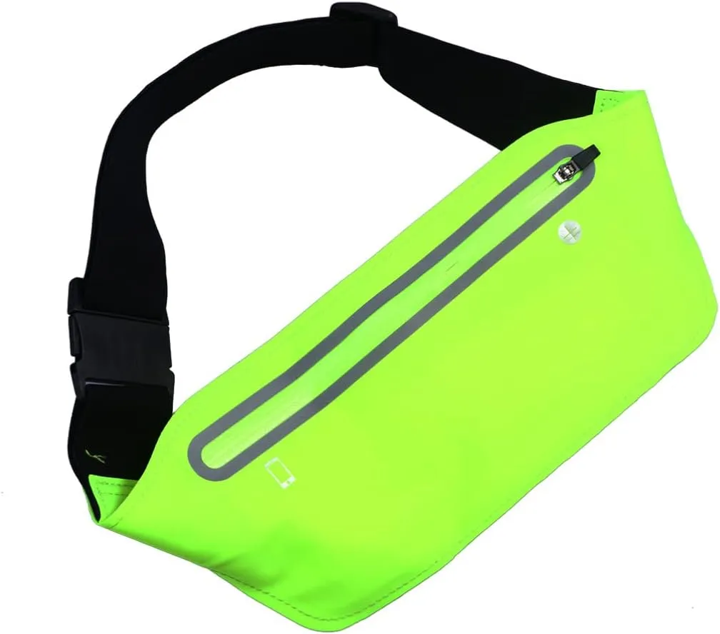 BESPORTBLE 3pcs Running Hydration Waist Pack Reflective Vest Belt for Walking Hiking Biking