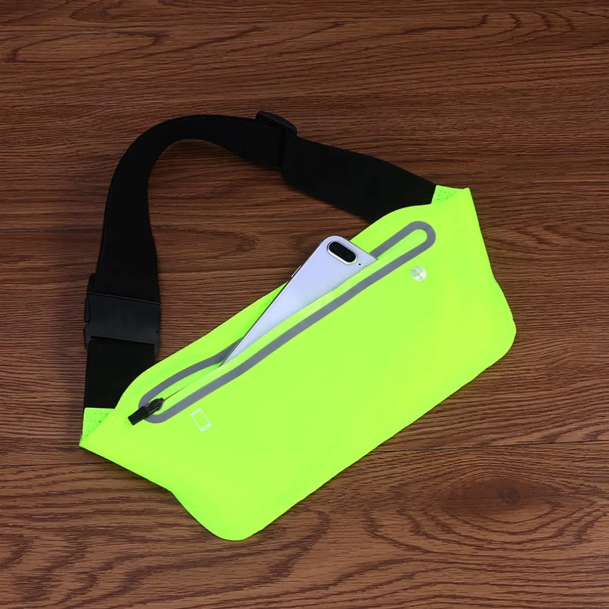 BESPORTBLE 3pcs Running Hydration Waist Pack Reflective Vest Belt for Walking Hiking Biking