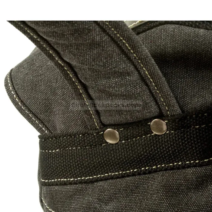 Black Canvas Rucksack