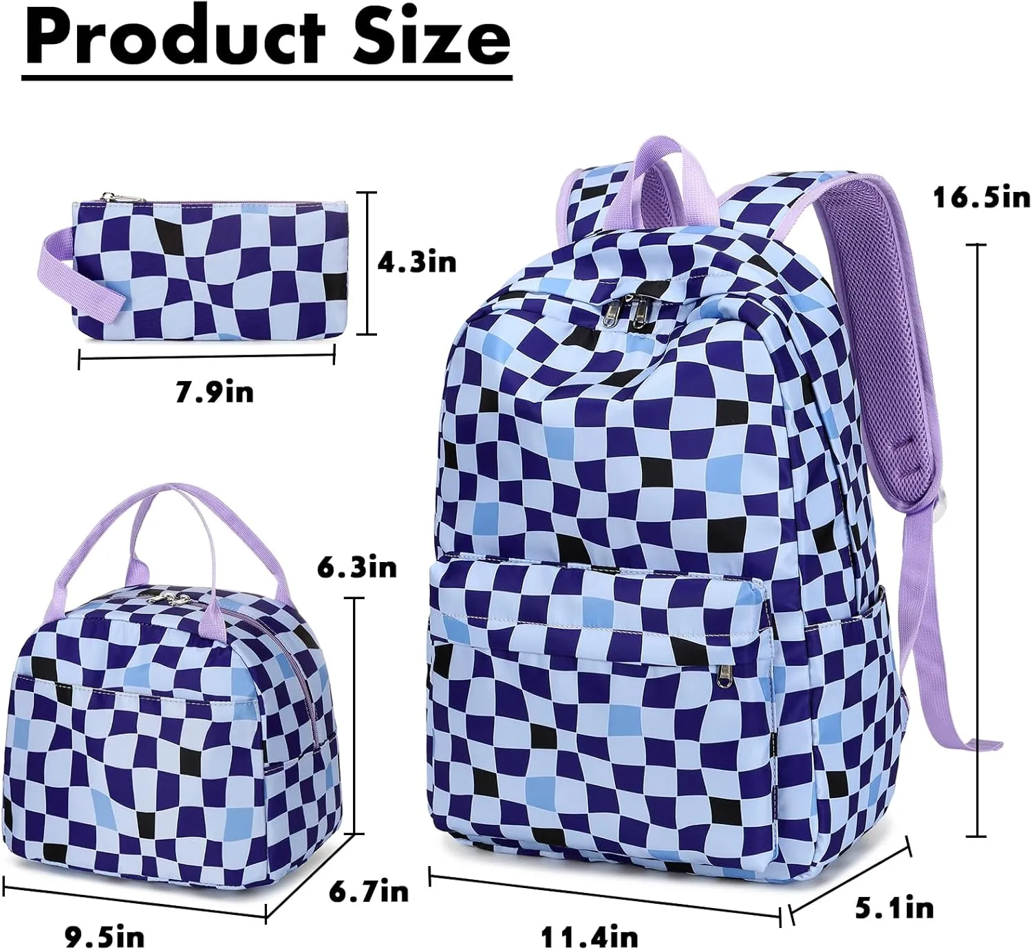 Bluboon Bookbags School Backpack Laptop Schoolbag for Teens Girls High School