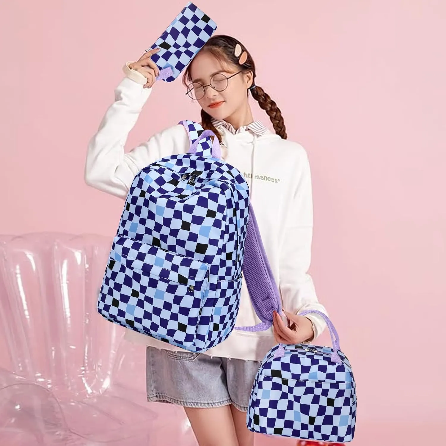 Bluboon Bookbags School Backpack Laptop Schoolbag for Teens Girls High School