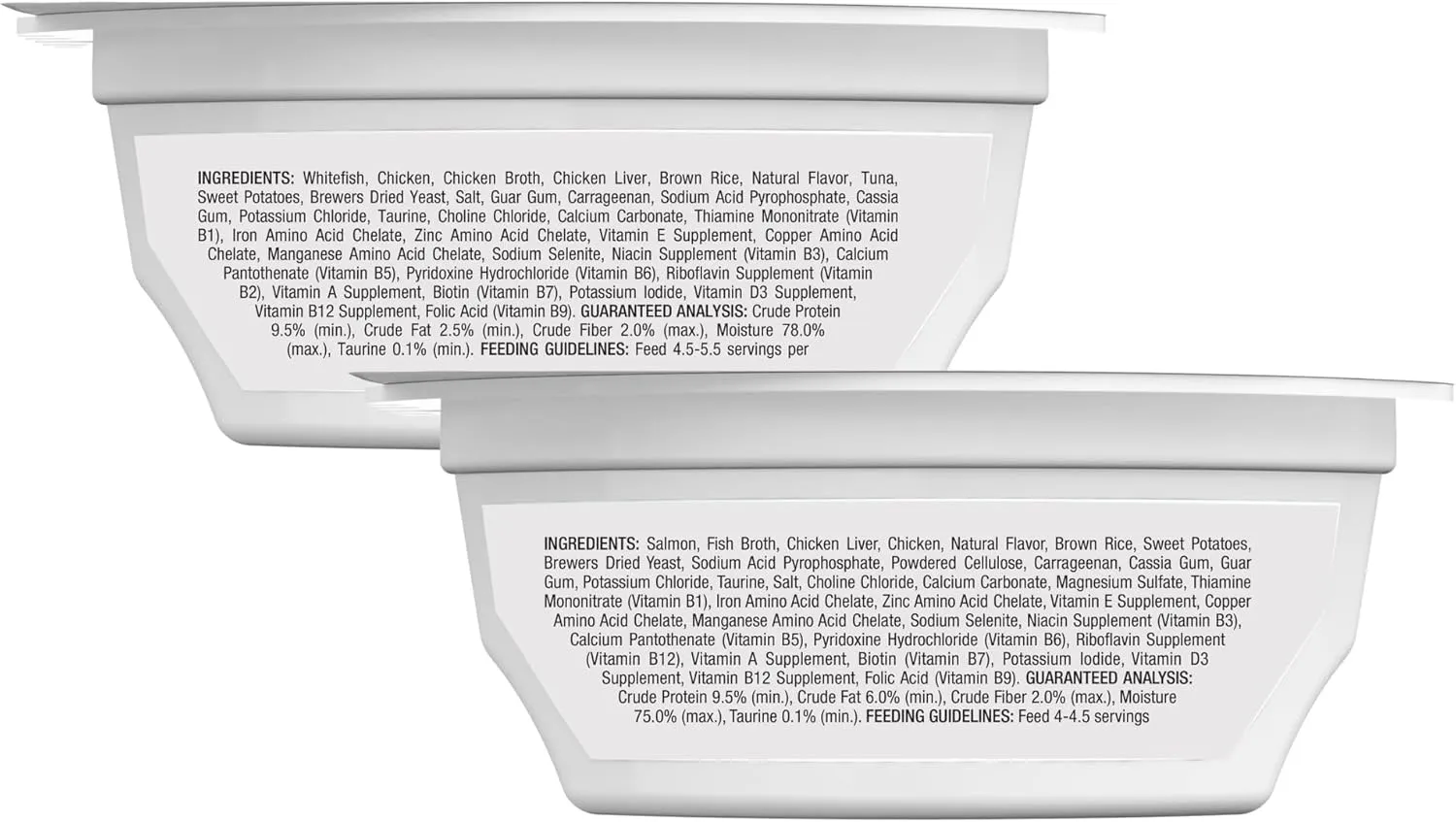Blue Buffalo Tastefuls Spoonless Singles Variety Pack, Wet Cat Food Paté, 2.6-oz. Twin-Pack Trays, Whitefish/Tuna & Salmon Entreé (12 Count)