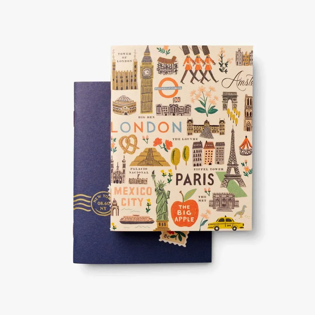 Bon Voyage Pocket Notebooks (Pair of 2)