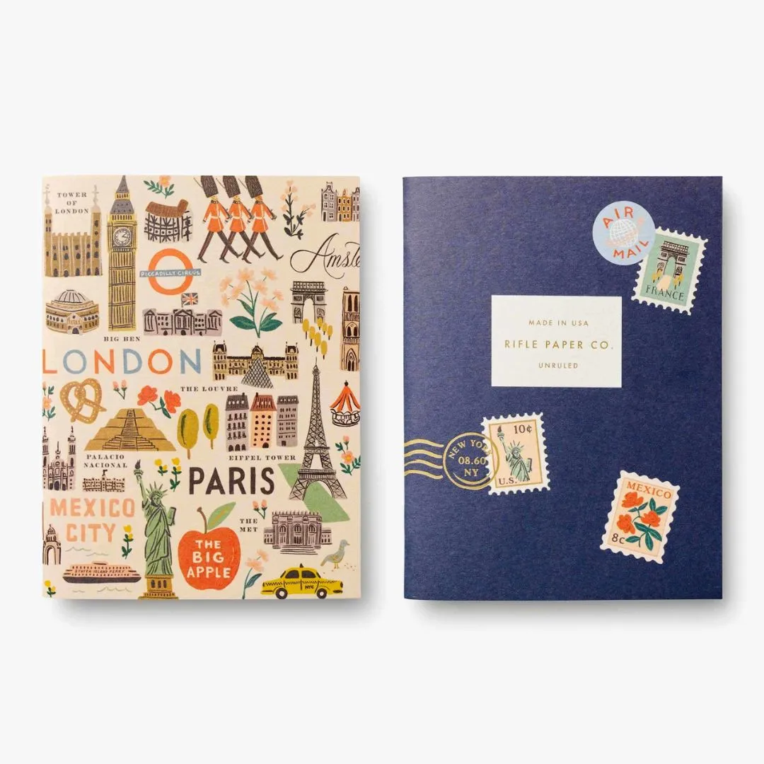 Bon Voyage Pocket Notebooks (Pair of 2)