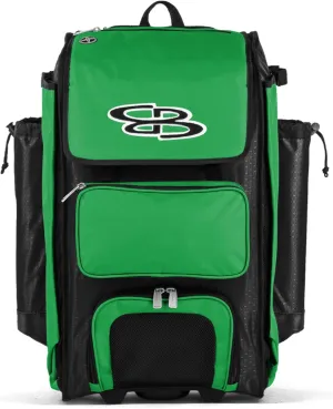 Boombah Catchers Superpack Hybrid Rolling Bat Bag - Multiple Colors - Wheeled & Backpack Version