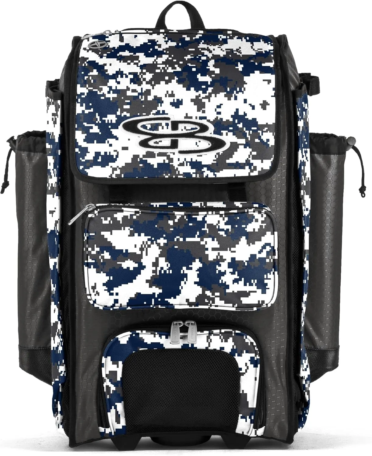 Boombah Catchers Superpack Hybrid Rolling Digital Camo Bat Bag - Multiple Colors - Wheeled & Backpack Version