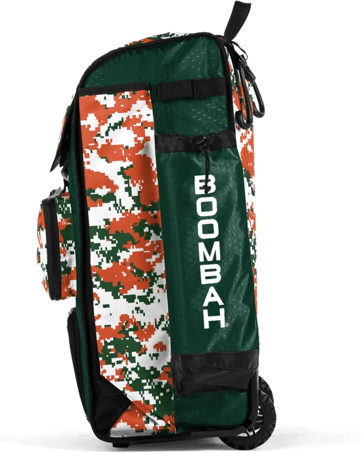 Boombah Rolling Catchers Superpack Baseball/Softball Gear Bag Digital Camo - 23-1/2" x 13-1/2" x 9-1/2" - Multiple Colors - Telescopic Handle and Holds 4 Bats - Wheeled Version