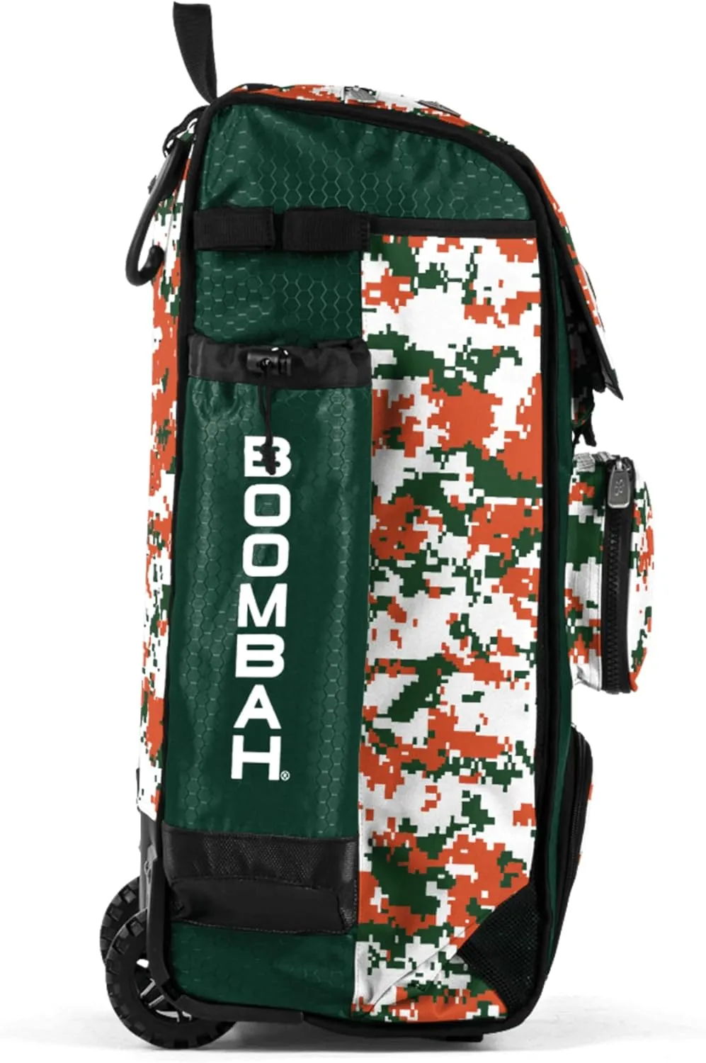 Boombah Rolling Catchers Superpack Baseball/Softball Gear Bag Digital Camo - 23-1/2" x 13-1/2" x 9-1/2" - Multiple Colors - Telescopic Handle and Holds 4 Bats - Wheeled Version