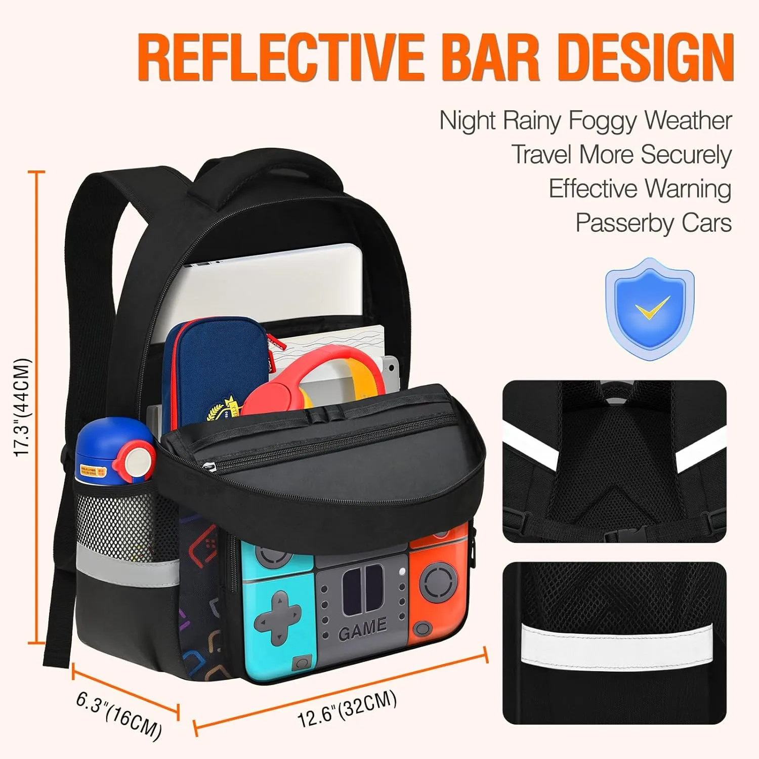 Boys Backpack For School Kids Backpack Game Schoolbag For Children Teens Elementary Middle College Student Bookbag Travel Rucksack Laptop Daypacks