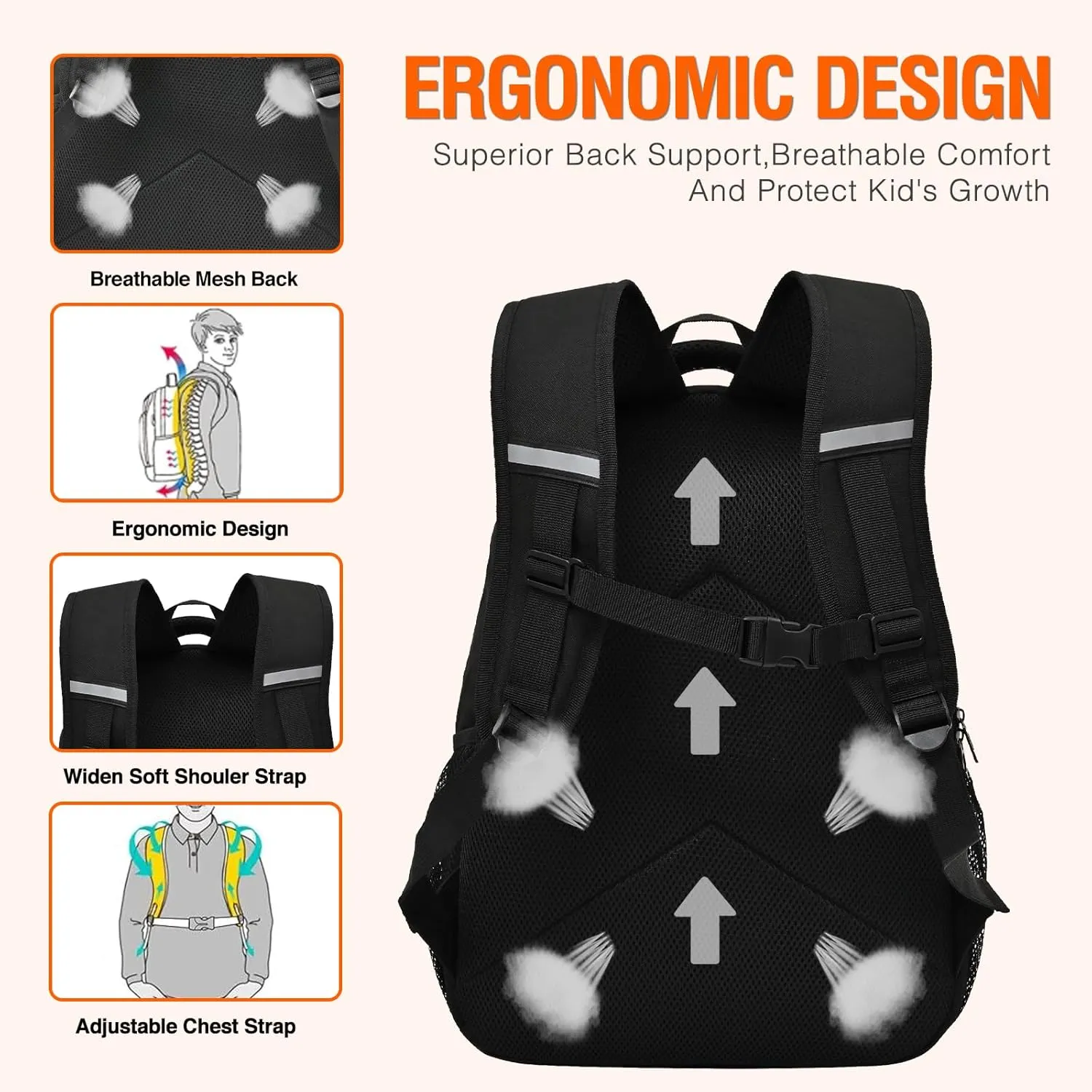 Boys Backpack For School Kids Backpack Game Schoolbag For Children Teens Elementary Middle College Student Bookbag Travel Rucksack Laptop Daypacks