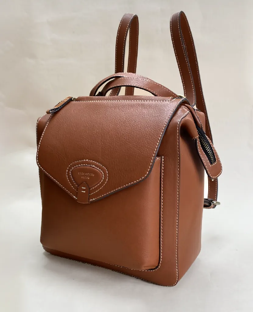 Bramham Leather Rucksack in Tan