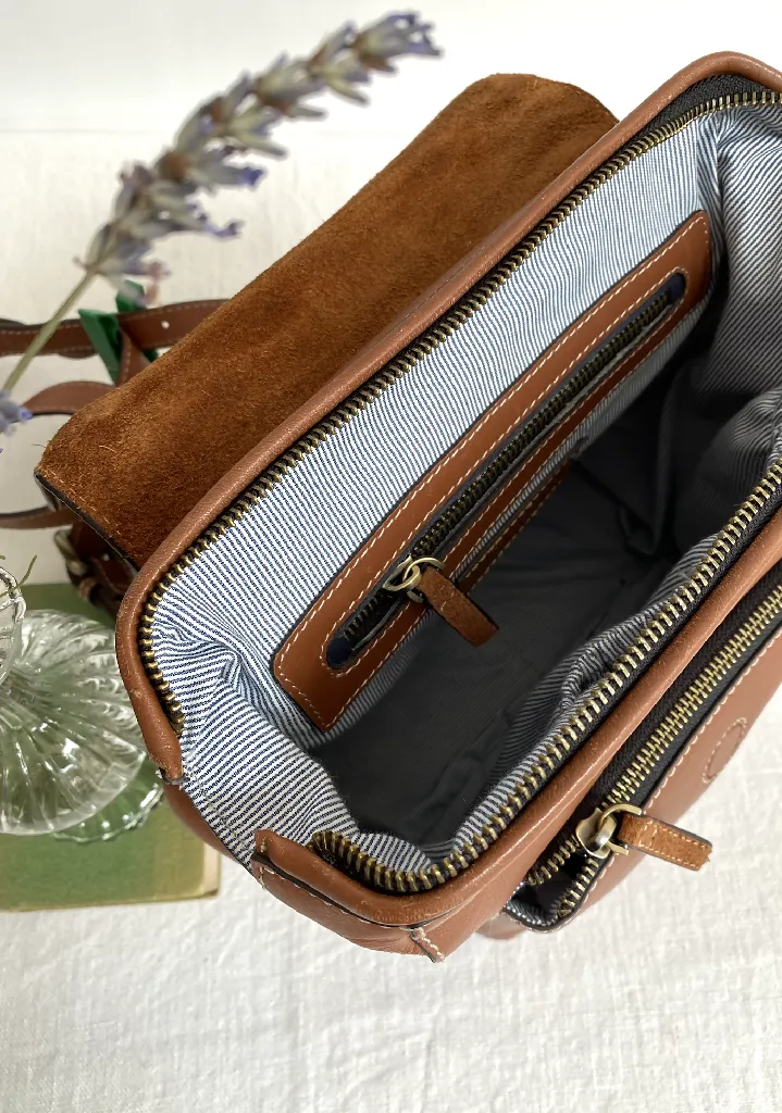 Bramham Leather Rucksack in Tan