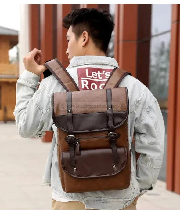 Brown Rucksack Backpack