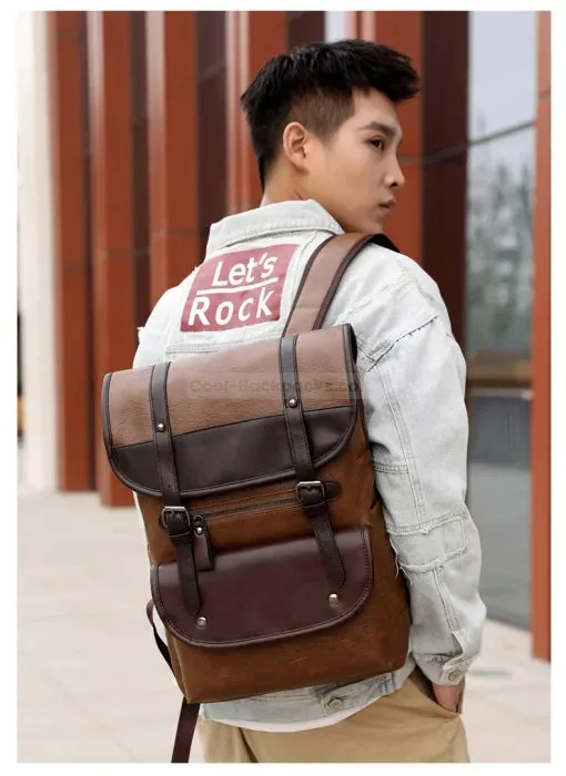 Brown Rucksack Backpack