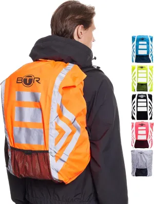 BTR Waterproof High Vis Reflective Backpack Cover