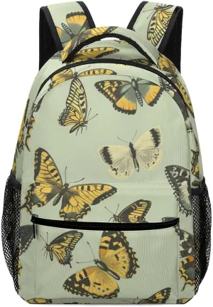 Butterfly Insect Unisex Backpack Casual Daypacks Lightweight Shoulders Bag for Camping Hiking Travel Gear