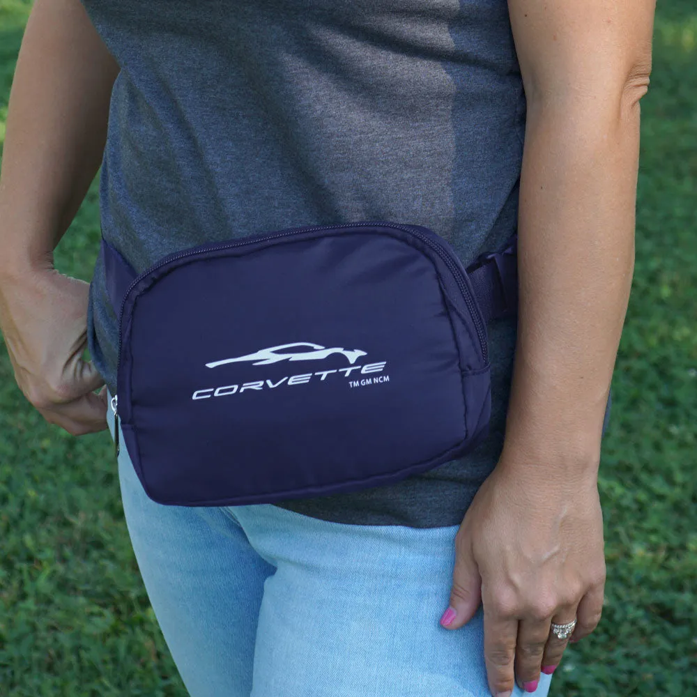 C8 Corvette Gesture Navy Sling Belt Bag