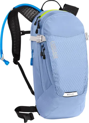 CamelBak Women's M.U.L.E. 12 Mountain Biking Hydration Pack - Easy Refilling Hydration Backpack - Magnetic Tube Trap 100oz, Serenity Blue