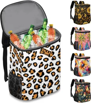 Camping Cooler Backpack 30 Cans, Insulated Waterproof Backpack Cooler Bag Leak Proof Portable Backpack Coolers to Work Lunch Travel Beach Trip Hiking Picnic Fishing Thermal Bag Drink Beer
