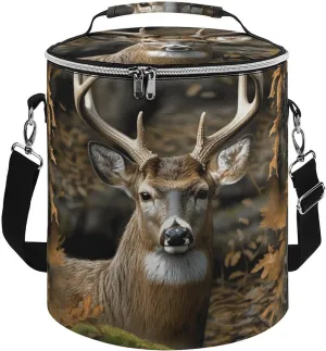 Camping Cooler Bag, Camouflage Deer Print Portable Ice Pack Outdoor Cooler Bag Picnic Cooler Bag Foldable Cooler Bag, style