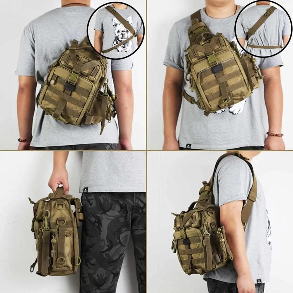 Camping Hiking 11.6L Backpack Climbing Shoulder Bags Trekking Daypack Fishing Tackle Rucksack