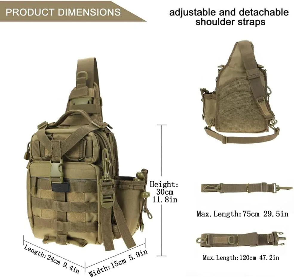 Camping Hiking 11.6L Backpack Climbing Shoulder Bags Trekking Daypack Fishing Tackle Rucksack