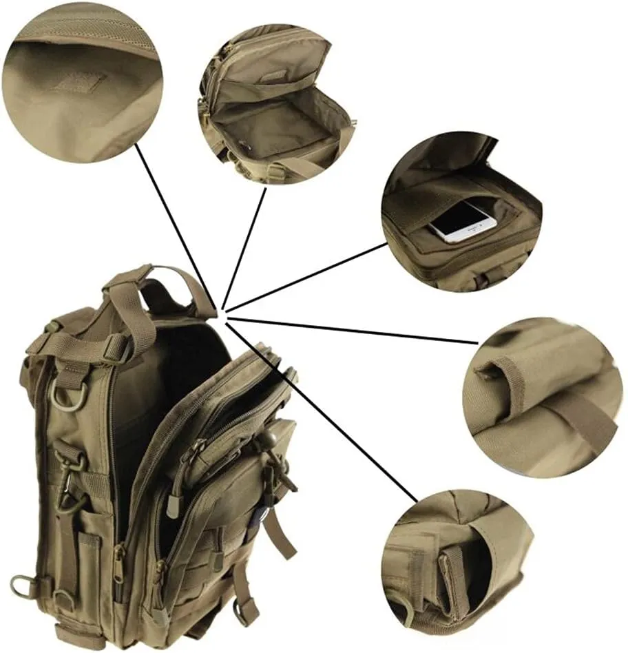 Camping Hiking 11.6L Backpack Climbing Shoulder Bags Trekking Daypack Fishing Tackle Rucksack