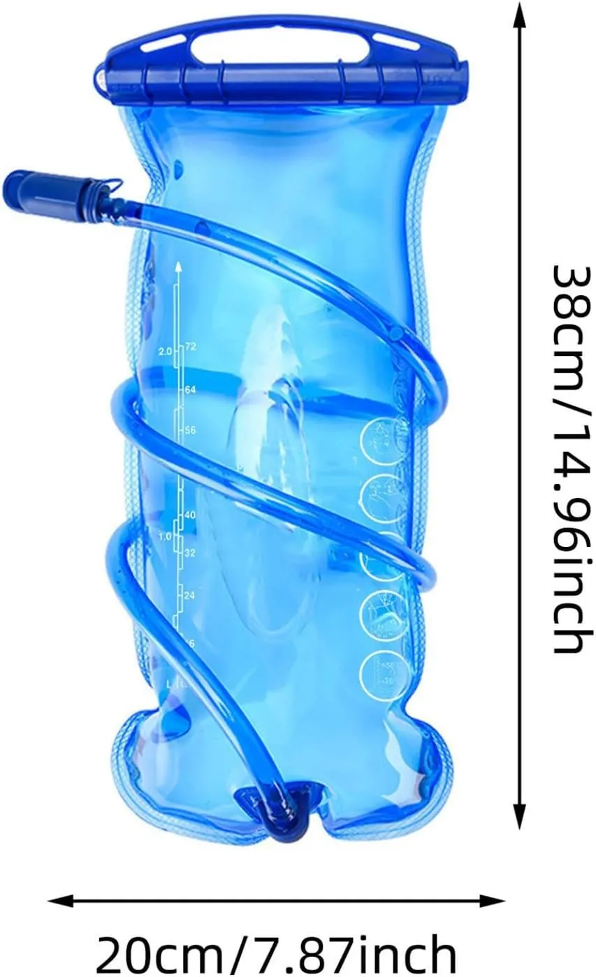 Camping Hiking Cycling Water Bag Foldable with Straw Compact 1.5L Spacious 3L Sizes Backpack Friendly Fit Odorless Material Wide Mouth Easy Clean Outdoor Hydration Reservoir