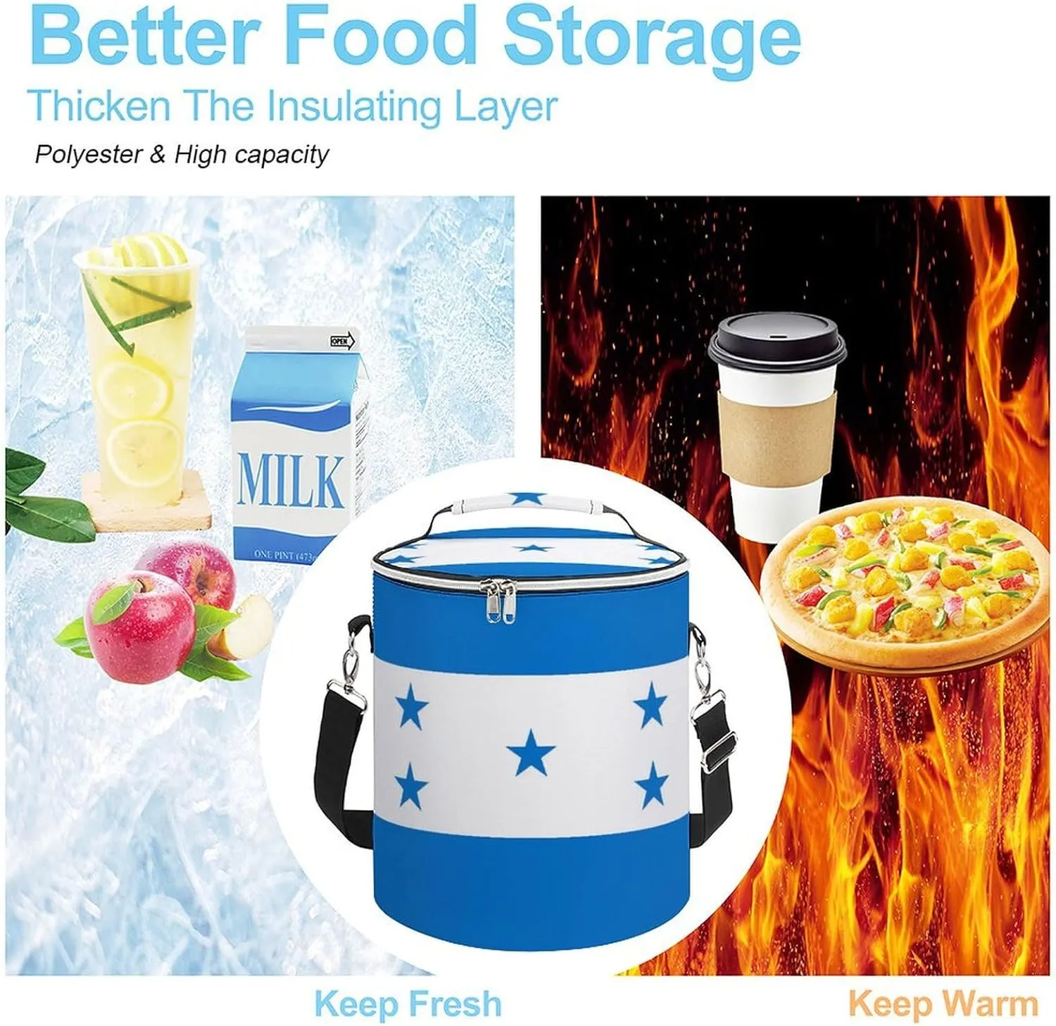 Camping Leak-Proof Coolers, Collapsible Insulated Ice Chest for Beach, Travel