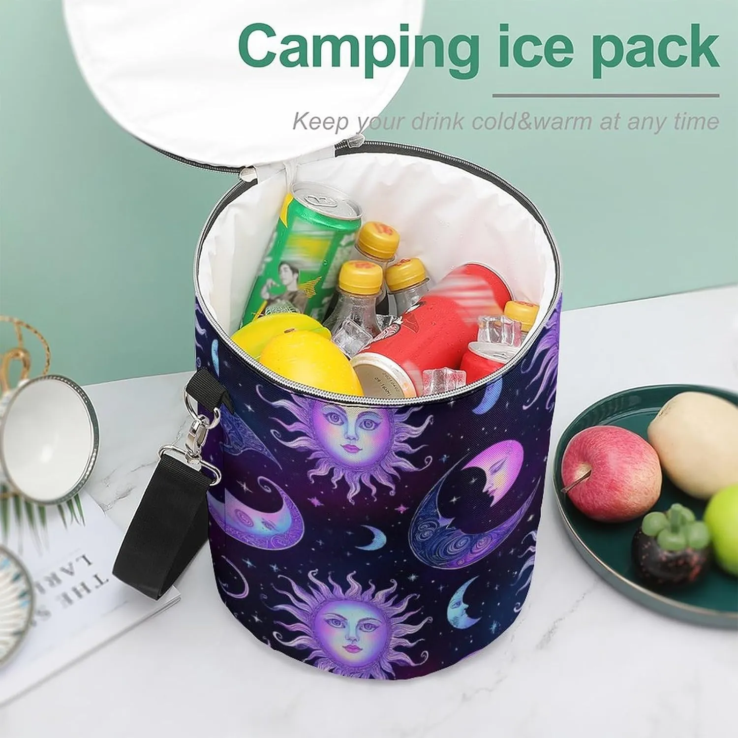 Camping Leak-Proof Coolers, Collapsible Insulated Ice Chest for Beach, Travel