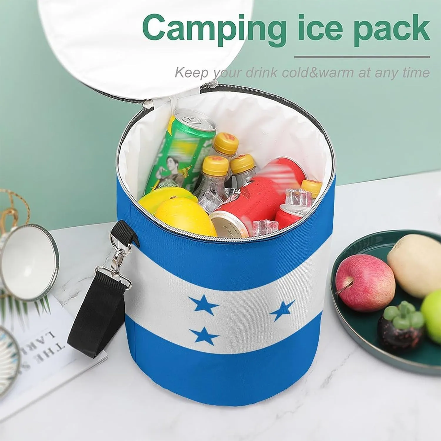 Camping Leak-Proof Coolers, Collapsible Insulated Ice Chest for Beach, Travel