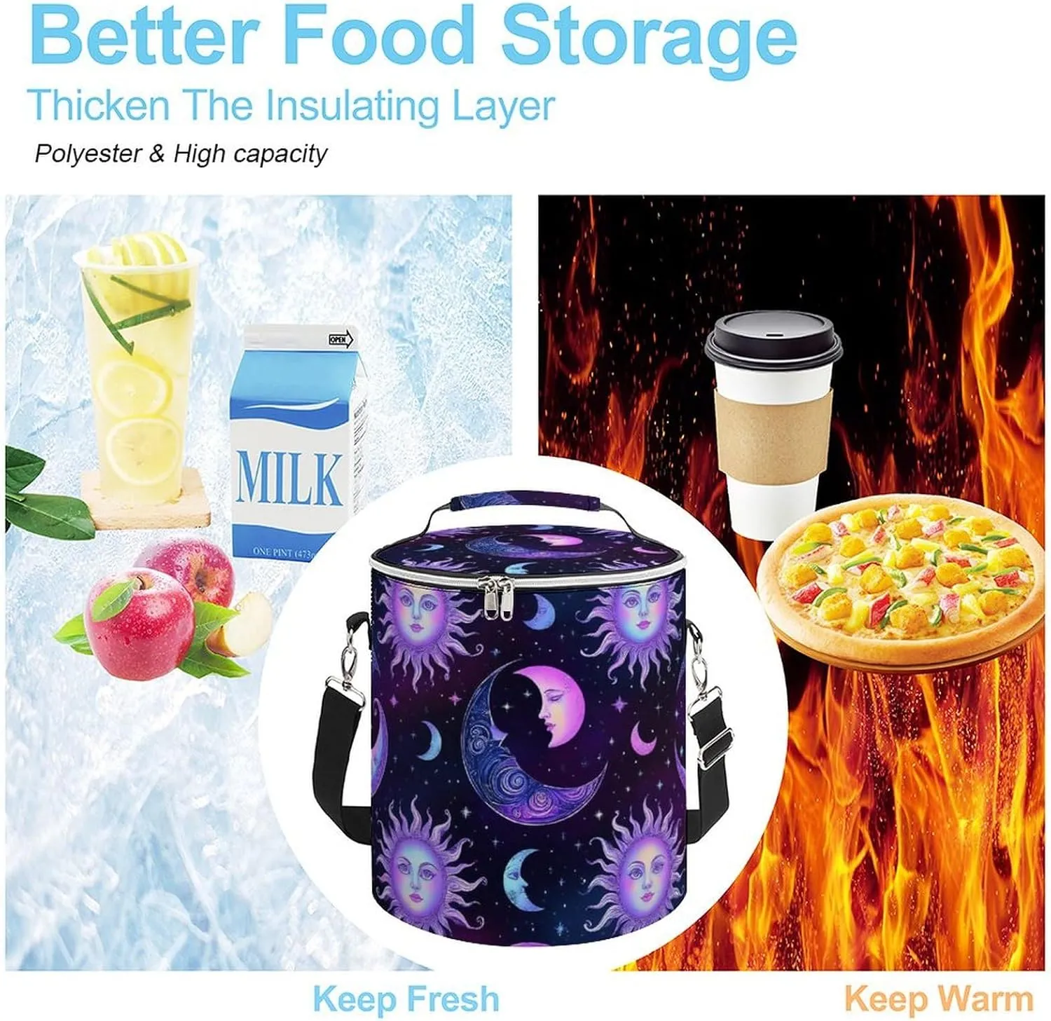 Camping Leak-Proof Coolers, Collapsible Insulated Ice Chest for Beach, Travel