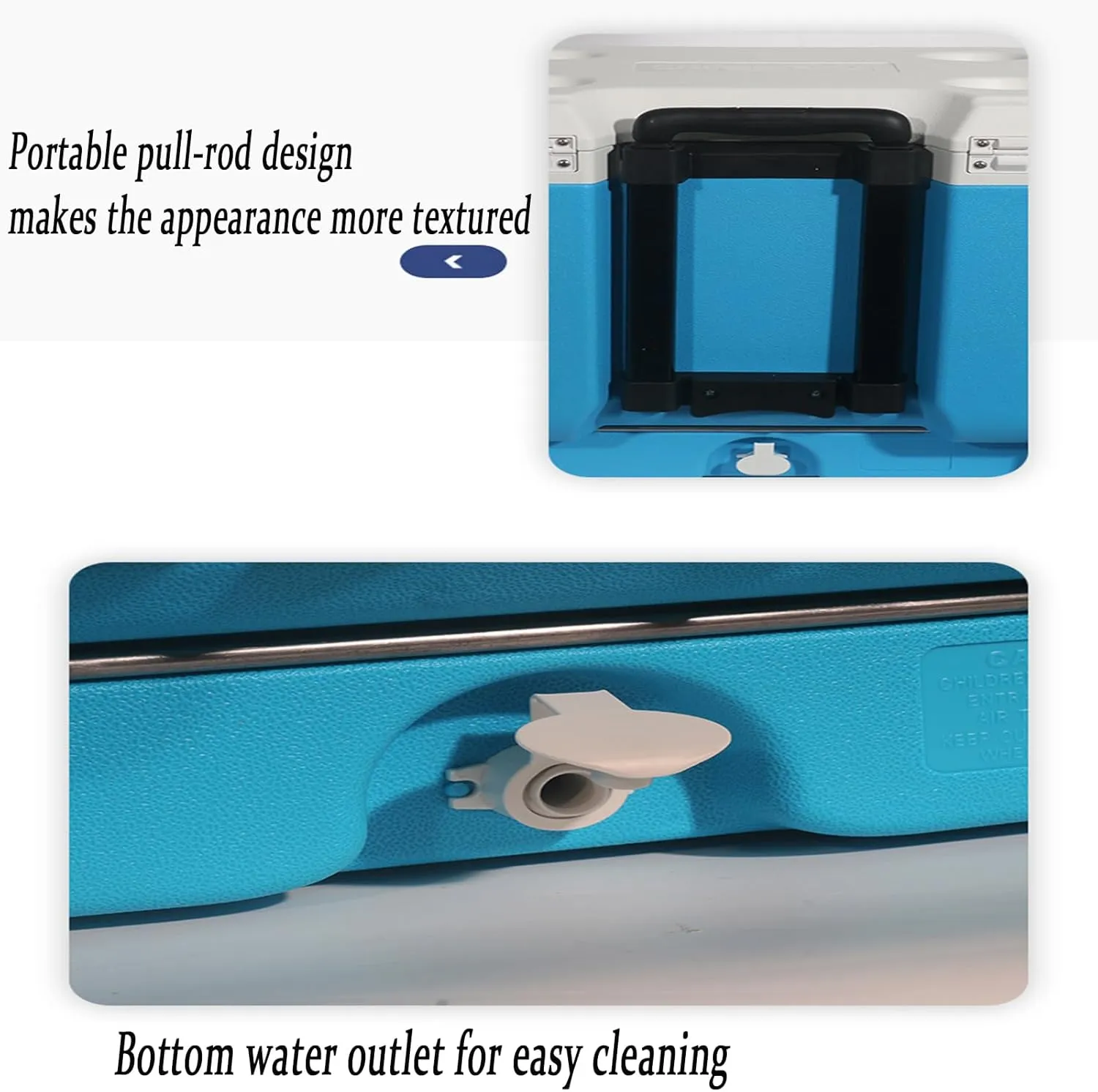 Car Camping Coolers for Daewoo Evanda/Kalos/Lacetti/Lanos/Leganza/Matiz/Nexia, Leak Proof Cooler, Portable Lightweight Ice Chest Box, Compartments Waterproof Insulated Bag