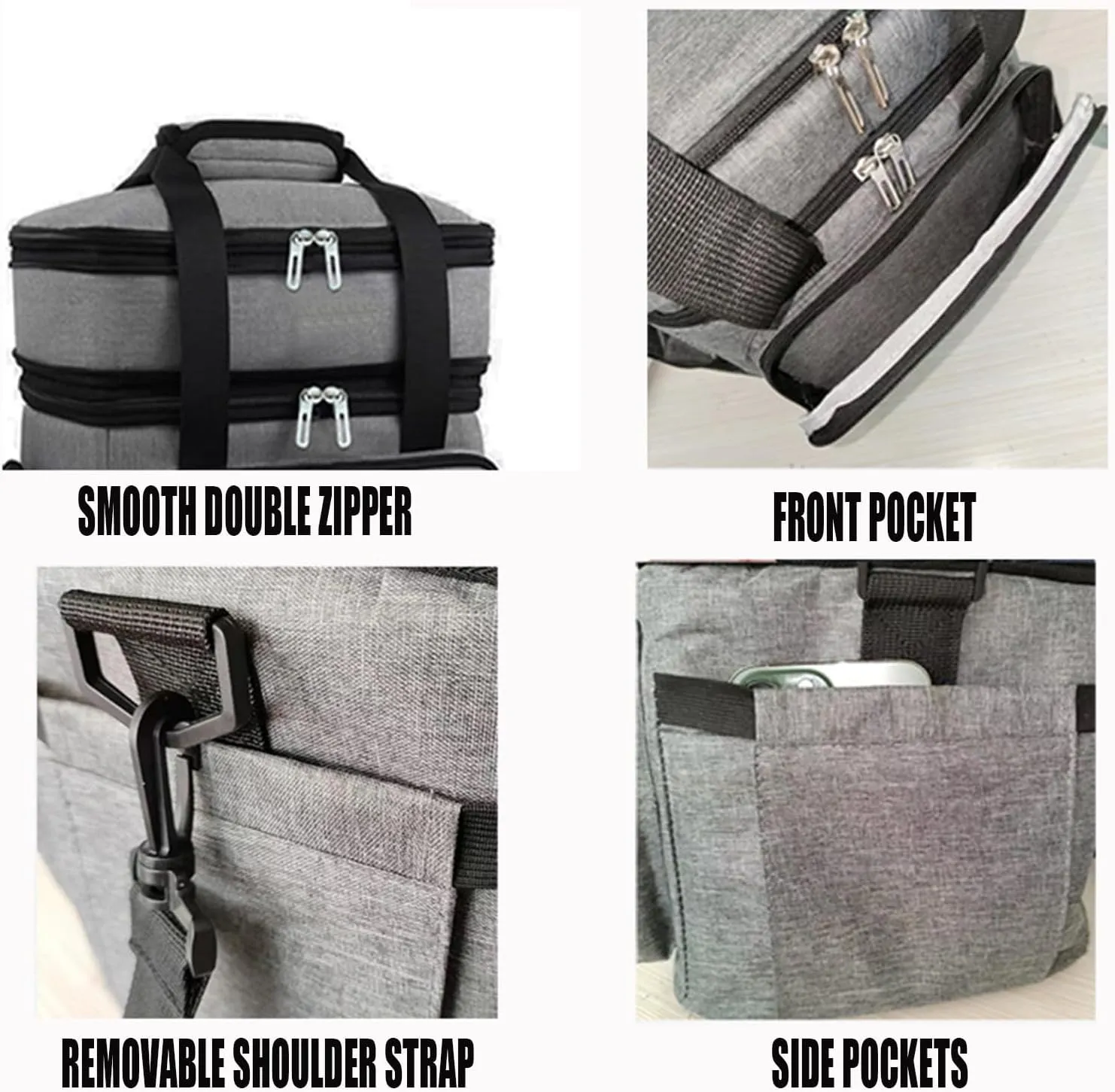 Car Camping Coolers for GMC T-Series/Terrain/Yukon/Caballero/Envoy/Jimmy, Leak Proof Cooler, Portable Lightweight Ice Chest Box, Compartments Waterproof Insulated Bag