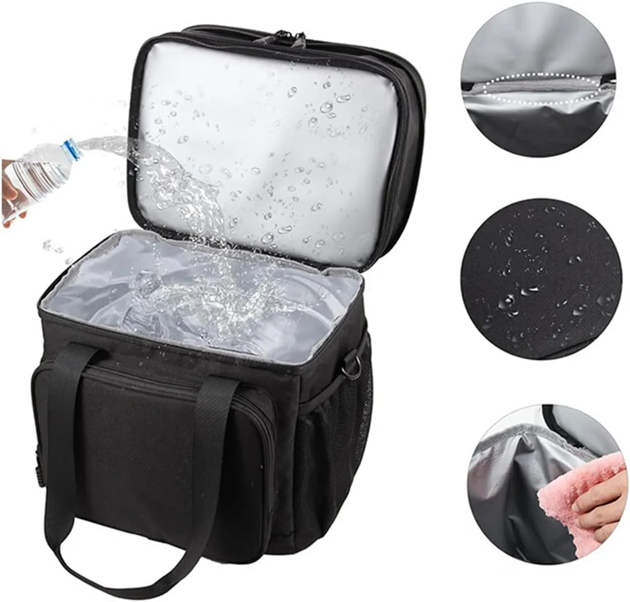 Car Camping Coolers for GMC T-Series/Terrain/Yukon/Caballero/Envoy/Jimmy, Leak Proof Cooler, Portable Lightweight Ice Chest Box, Compartments Waterproof Insulated Bag