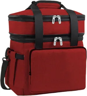 Car Camping Coolers for GMC T-Series/Terrain/Yukon/Caballero/Envoy/Jimmy, Leak Proof Cooler, Portable Lightweight Ice Chest Box, Compartments Waterproof Insulated Bag