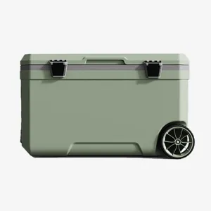 Car Camping Coolers for Kia Ceed/EV3/EV6/EV9/Niro/Optima/Picanto/Rio, Waterproof Portable Cooler, Leak Proof Picnic Insulated Bag, Ultra-Light Premium Ice Chest Box,A-Green-70L
