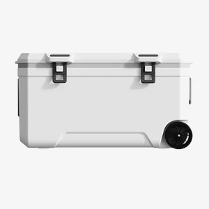 Car Camping Coolers for Kia Ceed/EV3/EV6/EV9/Niro/Optima/Picanto/Rio, Waterproof Portable Cooler, Leak Proof Picnic Insulated Bag, Ultra-Light Premium Ice Chest Box,B-White-120L