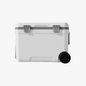 Car Camping Coolers for Opel Agila/Ascona/Commodore/Kadett/Kapit?n/Manta, Waterproof Portable Cooler, Leak Proof Picnic Insulated Bag, Ultra-Light Premium Ice Chest Box,B-White-45L