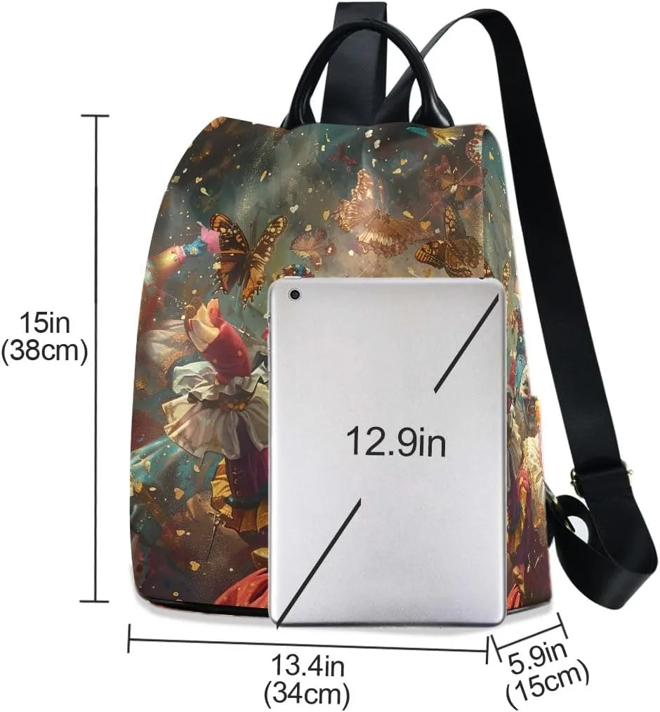 Carnival Celebration Retro Backpack Purse for Women Fashion Rucksack Anti Theft Handbag Travel Bag
